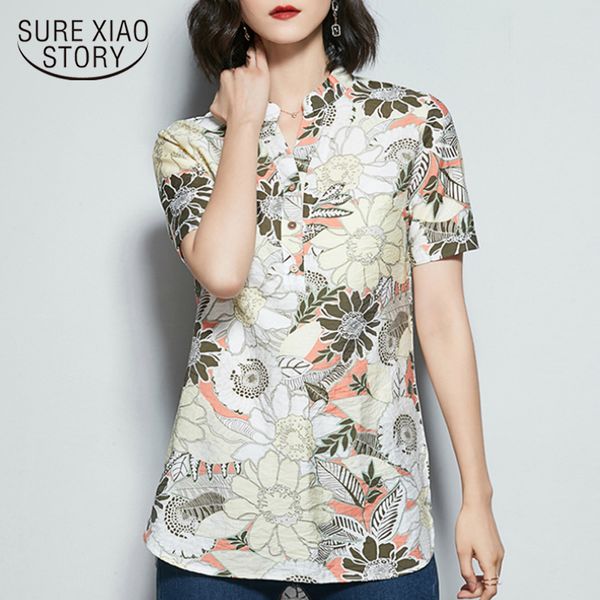 womens and blouses summer plus size print chiffon blouse shirt v-neck office blouse women shirts female 2906 50, White
womens and blouses summer plus size print chiffon blouse shirt v-neck office blouse women shirts female 2906 50, White