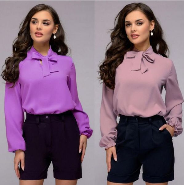 elegant bow tie women shirt spring autumn ladies solid long sleeve chiffon shirts casual blouses vintage, White
elegant bow tie women shirt spring autumn ladies solid long sleeve chiffon shirts casual blouses vintage, White