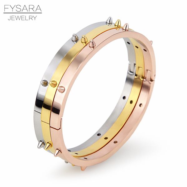 fysara punk rivet bracelets & bangles for women stainless steel bracelet set thin bracelets classic wrist pulseiras (3 pcs, Black
fysara punk rivet bracelets & bangles for women stainless steel bracelet set thin bracelets classic wrist pulseiras (3 pcs, Black