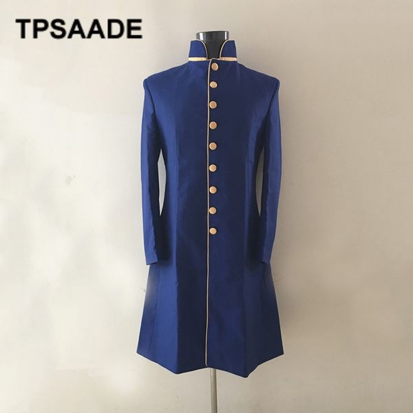 new brand men's slim long retro suit jacket groom wedding dress men's blazer costume homme long coat for man without pant, White;black
new brand men's slim long retro suit jacket groom wedding dress men's blazer costume homme long coat for man without pant, White;black