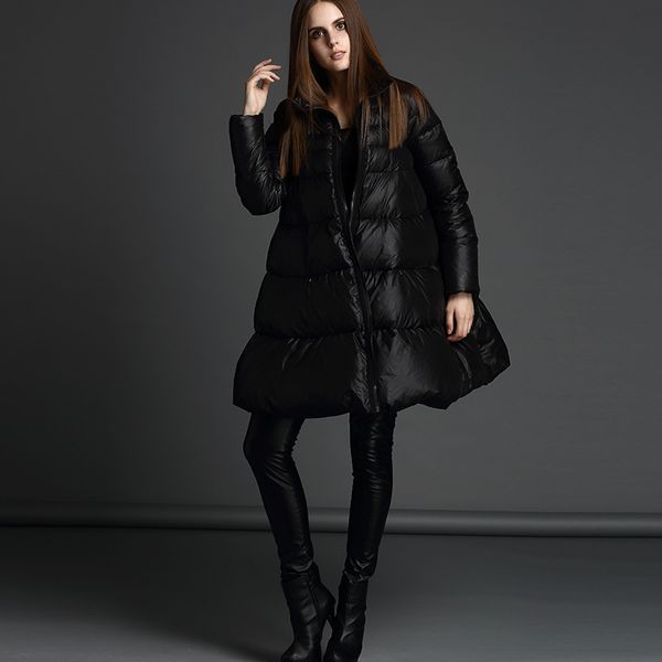 women's down & parkas loose fit a line coat outerwear women stand collar big swing oversize solid black white duck jacket 2021 autumn w
women's down & parkas loose fit a line coat outerwear women stand collar big swing oversize solid black white duck jacket 2021 autumn w