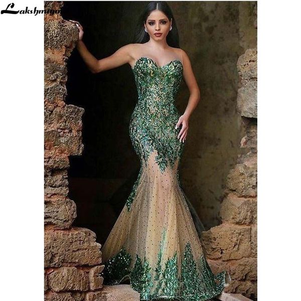 arabic style emerald green mermaid evening dresses sweet heart sequins elegant long prom gowns party wear, White;black
arabic style emerald green mermaid evening dresses sweet heart sequins elegant long prom gowns party wear, White;black