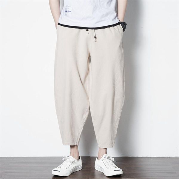 men's casual pants cotton linen ankle-length trousers japan style loose solid pants large size m-7xl 10 color, Black
men's casual pants cotton linen ankle-length trousers japan style loose solid pants large size m-7xl 10 color, Black
