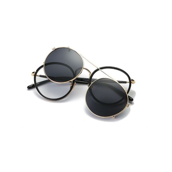new women eyeglass frame with clip on sunglasses magnetic clip on retro men set lenses polarized myopia sunglasses frames, Black
new women eyeglass frame with clip on sunglasses magnetic clip on retro men set lenses polarized myopia sunglasses frames, Black