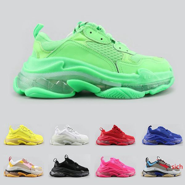 2020 new triple s fashion luxury designer shoes for men women clear sole neon green black white blue mens trainer platform sports sneakers
2020 new triple s fashion luxury designer shoes for men women clear sole neon green black white blue mens trainer platform sports sneakers