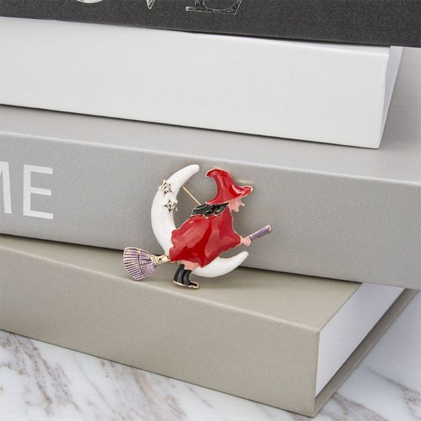 women brooch pins halloween ghost festival broom witch wizard hat brooches christmas halloween gift 517f, Gray
women brooch pins halloween ghost festival broom witch wizard hat brooches christmas halloween gift 517f, Gray