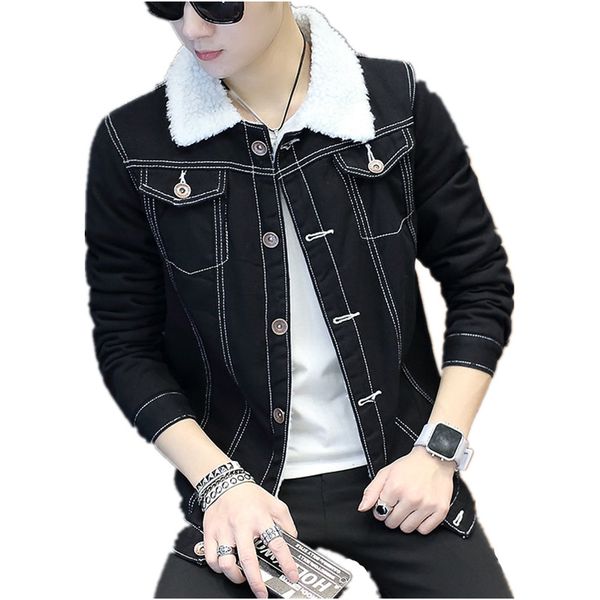 tg6405 wholesale 2017 autumn winter new with velvet men thickening warm wet denim coat of cultivate one's morality, Black;brown
tg6405 wholesale 2017 autumn winter new with velvet men thickening warm wet denim coat of cultivate one's morality, Black;brown