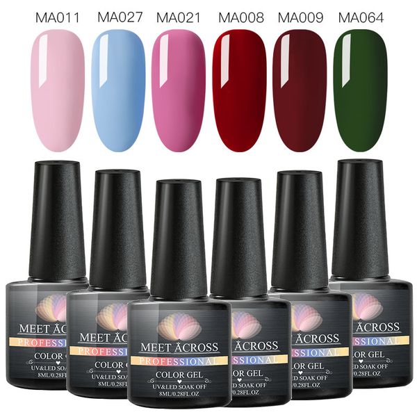 meet across 6pcs/set soak off nail gel polish 8ml light suger color nail gel lacquer long-lasting art manicure vernish
meet across 6pcs/set soak off nail gel polish 8ml light suger color nail gel lacquer long-lasting art manicure vernish