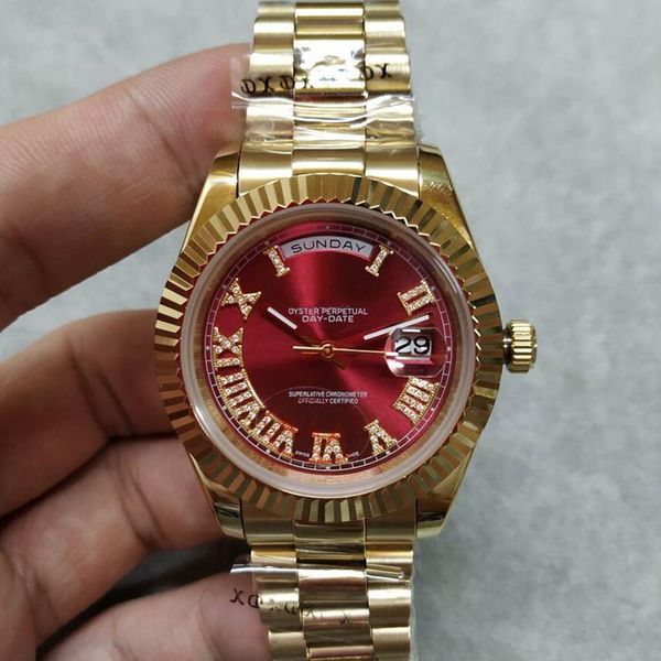 2019 u1 factory new male president 18k golden daydate roman digital male automatic machine watch sapphire surface ng, Slivery;brown 
2019 u1 factory new male president 18k golden daydate roman digital male automatic machine watch sapphire surface ng, Slivery;brown