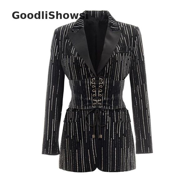 goodlishowsi new arrival high street fashion women's blazer jackets diamonds corset notched lapel long sleeve black suit jackets, White;black
goodlishowsi new arrival high street fashion women's blazer jackets diamonds corset notched lapel long sleeve black suit jackets, White;black