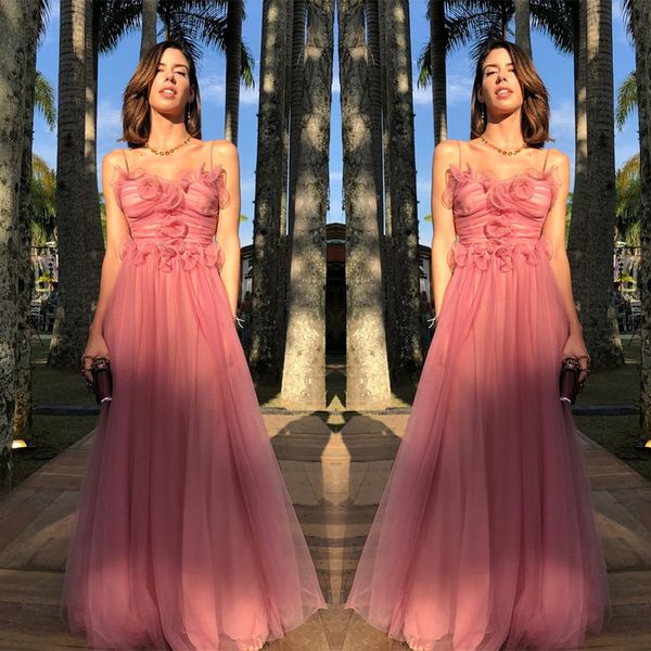 elegant 2020 pink prom gowns ruffle 3d flower appliques formal evening dress african spghetti party pageant gowns, Black
elegant 2020 pink prom gowns ruffle 3d flower appliques formal evening dress african spghetti party pageant gowns, Black