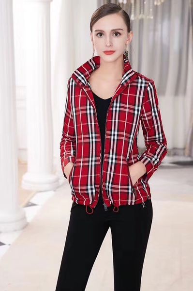 women's jackets striped lattice autumn light short short waterproof english style solid color casual slim jacket new europe and america, Black;brown
women's jackets striped lattice autumn light short short waterproof english style solid color casual slim jacket new europe and america, Black;brown