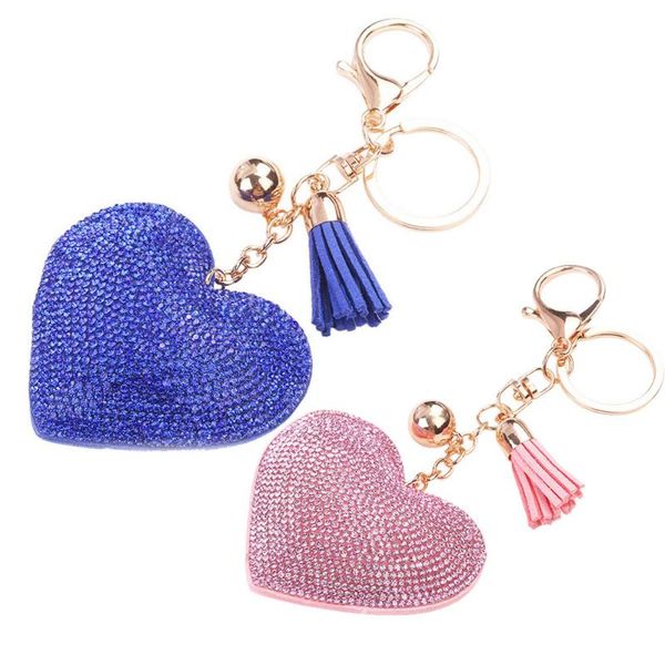 keychain rhinestone tassel heart women's bags key ring handmade accrssories keychains pendants charming suspension decoration, Silver
keychain rhinestone tassel heart women's bags key ring handmade accrssories keychains pendants charming suspension decoration, Silver
