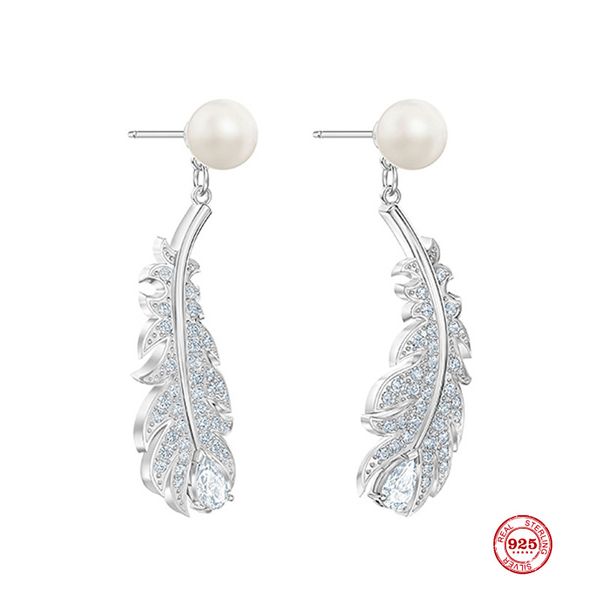 2020 new fashion charm sterling silver original copy, light feather pearl refined elegant earrings women jewelry gift, Golden;silver
2020 new fashion charm sterling silver original copy, light feather pearl refined elegant earrings women jewelry gift, Golden;silver