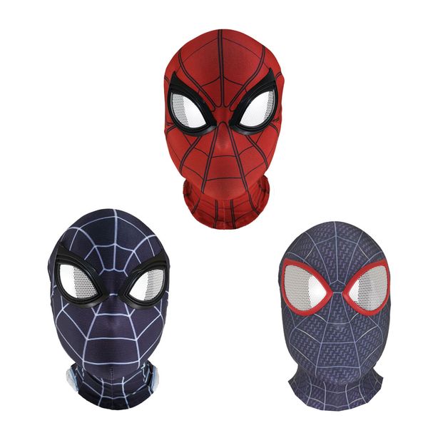 into the spider-verse far from home peter parker hero mask lenses cosplay spiderman superhero props masks lycra fabric material, Black;red
into the spider-verse far from home peter parker hero mask lenses cosplay spiderman superhero props masks lycra fabric material, Black;red