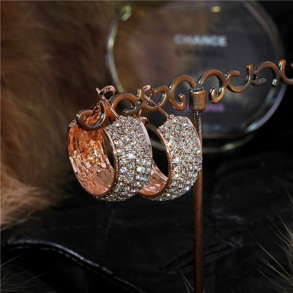 cute female black white crystal earrings rose gold color clip earrings for women luxury bridal round wedding, Silver
cute female black white crystal earrings rose gold color clip earrings for women luxury bridal round wedding, Silver