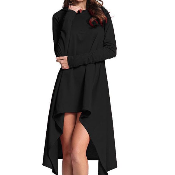 women dress 2020 autumn asymmetric loose hooded female solid sport dress europe style, Black;gray
women dress 2020 autumn asymmetric loose hooded female solid sport dress europe style, Black;gray