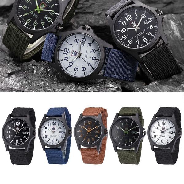 fashion luxury outdoor sports men's watch calendar date mens steel analog quartz watch army wrist watches 5 colors, Slivery;brown
fashion luxury outdoor sports men's watch calendar date mens steel analog quartz watch army wrist watches 5 colors, Slivery;brown