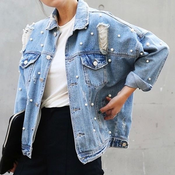denim jacket long sleeve coats women loose rhinestone beaded elegant vintage hole girls jeans jackets coat plus size, Black;brown
denim jacket long sleeve coats women loose rhinestone beaded elegant vintage hole girls jeans jackets coat plus size, Black;brown