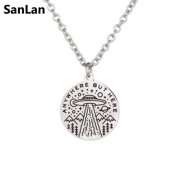 sanlan 12pcs space ufo necklace flying saucer follow you anywhere mens womens alien charm jewelry, Silver
sanlan 12pcs space ufo necklace flying saucer follow you anywhere mens womens alien charm jewelry, Silver