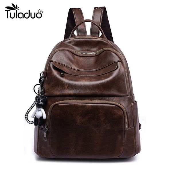 vintage small leather women backpack for teenage girls school bags bookbag travel backpacks black brown mochila
vintage small leather women backpack for teenage girls school bags bookbag travel backpacks black brown mochila