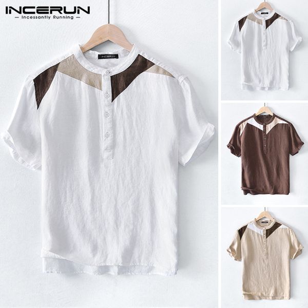 patchwork casual shirt men cotton 2020 vintage short sleeve streetwear summer leisure breathable camisas harajuku incerun, White;black
patchwork casual shirt men cotton 2020 vintage short sleeve streetwear summer leisure breathable camisas harajuku incerun, White;black