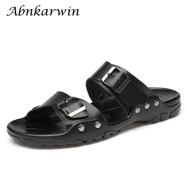 summer big size leather slippers for men casual outdoor slides slide slipper outside slip on flat sandals plus size shoes, Black
summer big size leather slippers for men casual outdoor slides slide slipper outside slip on flat sandals plus size shoes, Black