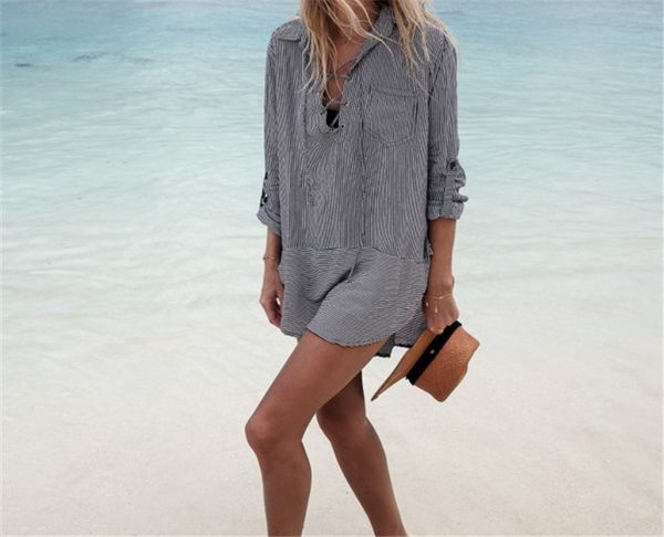 new men' cotton printed striped rope shirt collar bikini beach blouse seaside holiday skirt, Blue;gray
new men' cotton printed striped rope shirt collar bikini beach blouse seaside holiday skirt, Blue;gray