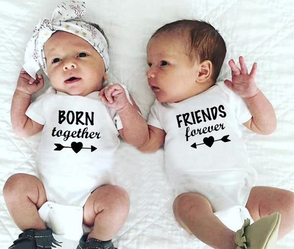 родился вместе и друзья навсегда лето младенца коротких рукава комбинезон twins детские bodysuits малыши onesie повседневный комбинезон, White
родился вместе и друзья навсегда лето младенца коротких рукава комбинезон twins детские bodysuits малыши onesie повседневный комбинезон, White