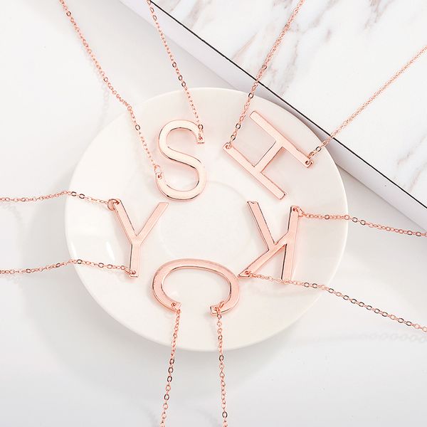 european and american simple selling jewelry letter necklace fashion necklace 26 english letter clavicle chain cross-border supply, Silver
european and american simple selling jewelry letter necklace fashion necklace 26 english letter clavicle chain cross-border supply, Silver