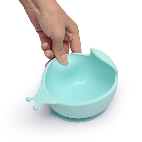 snail shape easy to clean baby bowl bpa-lightweight safty anti-fall durable suction cup base silicone arc non-toxic
snail shape easy to clean baby bowl bpa-lightweight safty anti-fall durable suction cup base silicone arc non-toxic