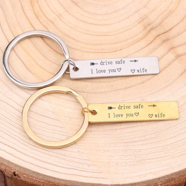 drive safe i love you wife engraved key chain for driver husband love gift couple men fashion anniversary 3 colors choose, Silver
drive safe i love you wife engraved key chain for driver husband love gift couple men fashion anniversary 3 colors choose, Silver
