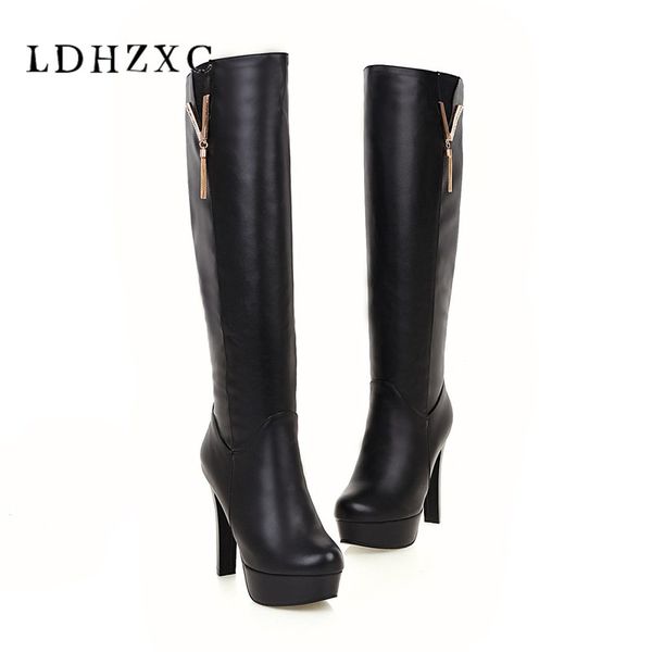 ldhzxc 2018 winter knee high boots pu leather square high heel round toe women shoes boots black sown plus size 11
ldhzxc 2018 winter knee high boots pu leather square high heel round toe women shoes boots black sown plus size 11