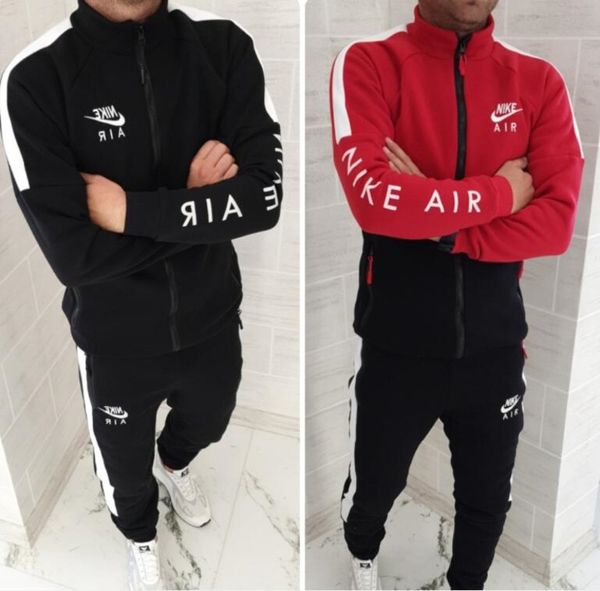 nk mens designer new brand new fashion suit men sportswear print pullover hip hop mens jogger tracksuit luxury box full zip sweatshirtsohre, Gray 
nk mens designer new brand new fashion suit men sportswear print pullover hip hop mens jogger tracksuit luxury box full zip sweatshirtsohre, Gray