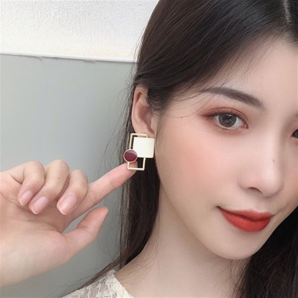 new big stud earrings fashion korean jewelry brincos rersin acrylic mosaic charms feminino accessoreis earring, Golden;silver
new big stud earrings fashion korean jewelry brincos rersin acrylic mosaic charms feminino accessoreis earring, Golden;silver