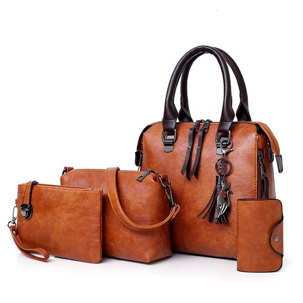 women handbags pu leather shoulder bags female large capacity casual 4 pieces set tote bag tassel purses and handbags
women handbags pu leather shoulder bags female large capacity casual 4 pieces set tote bag tassel purses and handbags