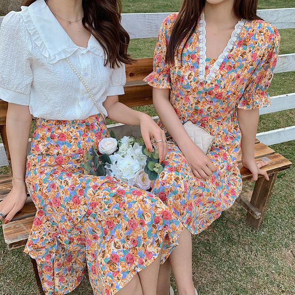 female in the summer of condole belt small broken flower skirt little salt can be sweet sweet woman dress, White
female in the summer of condole belt small broken flower skirt little salt can be sweet sweet woman dress, White