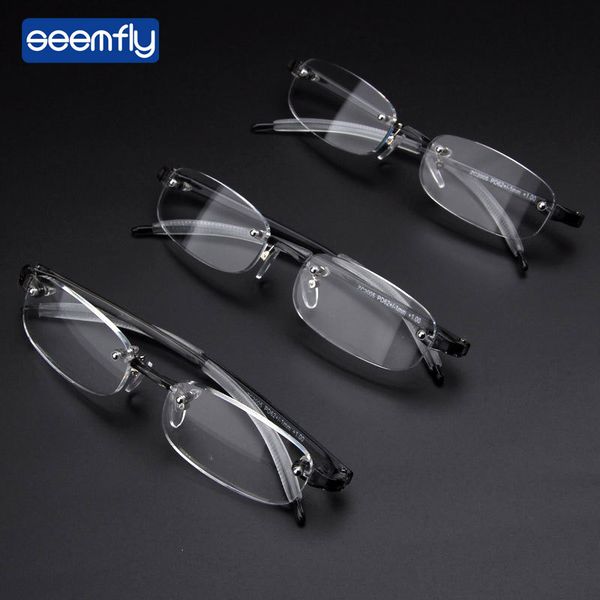 seemfly ultralight soft tr90 frameless myopia glasses men businesss nearsighted shortsighted glasses-1.0-1.5-2.0-2.5-3.0-3.5-4.0, Black
seemfly ultralight soft tr90 frameless myopia glasses men businesss nearsighted shortsighted glasses-1.0-1.5-2.0-2.5-3.0-3.5-4.0, Black