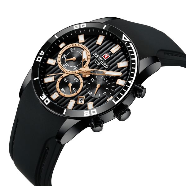 rivoda silicone strap mens sports calendar luminous waterproof multi-function chronograph, Slivery;brown
rivoda silicone strap mens sports calendar luminous waterproof multi-function chronograph, Slivery;brown