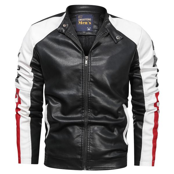 jacket men's autumn bomber jacket winter bomber vintage zipper stand collar solid imitation leather coat casaco masculino, Black;brown
jacket men's autumn bomber jacket winter bomber vintage zipper stand collar solid imitation leather coat casaco masculino, Black;brown