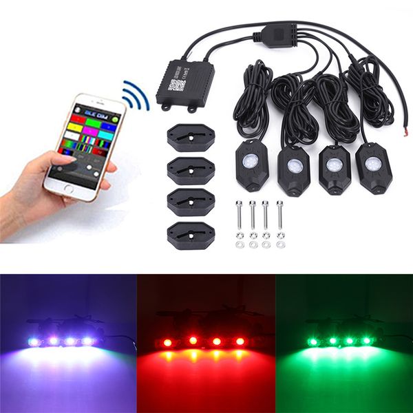 4pcs rgb 24led offroad rock light energy saving long life 7 colors music flashing wireless bluetooth deck lamp truck set#292361
4pcs rgb 24led offroad rock light energy saving long life 7 colors music flashing wireless bluetooth deck lamp truck set#292361
