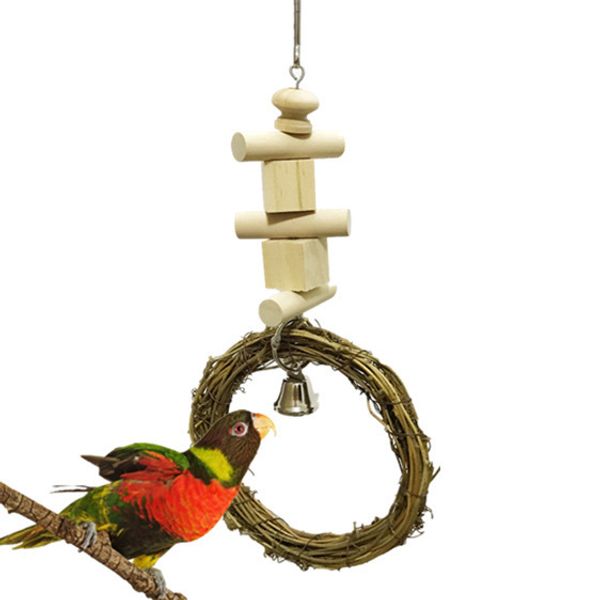 middle and small size parrot articles vine circle rings swing scaling ladder stand frame raw wood building block gnaw toys bird toys
middle and small size parrot articles vine circle rings swing scaling ladder stand frame raw wood building block gnaw toys bird toys