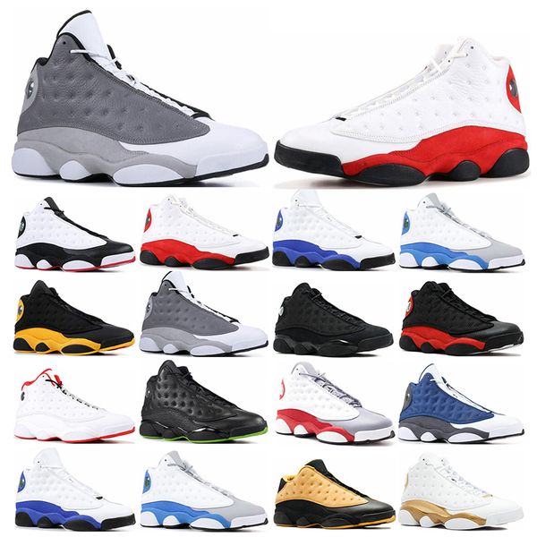 new 13 13s men women basketball shoes bred black brown blue white hologram flints grey red sports sneakers size7-13, White;red
new 13 13s men women basketball shoes bred black brown blue white hologram flints grey red sports sneakers size7-13, White;red