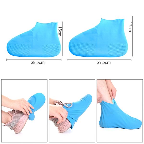 shoe parts & accessories reusable waterproof boot covers stretch latex shoes rain day non-slip overshoes carpet cleaning cover dustproof, White;pink
shoe parts & accessories reusable waterproof boot covers stretch latex shoes rain day non-slip overshoes carpet cleaning cover dustproof, White;pink
