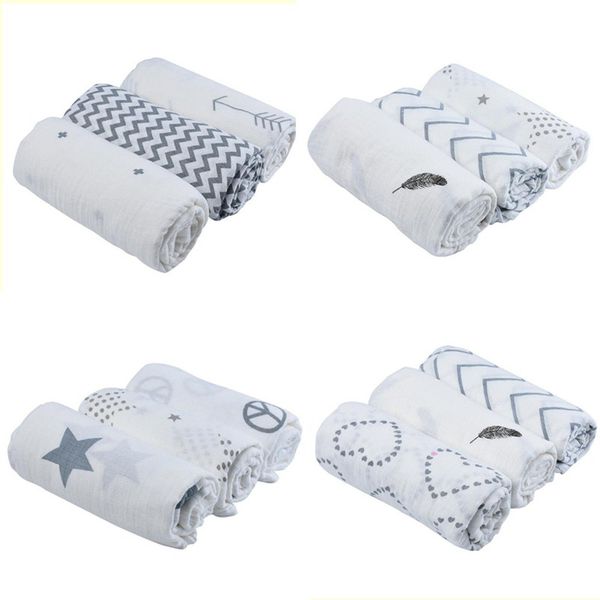 3pcs / lot muslin cotton baby blanket swadding wrap newborn infant sheet bedding cover blanket gift box
3pcs / lot muslin cotton baby blanket swadding wrap newborn infant sheet bedding cover blanket gift box