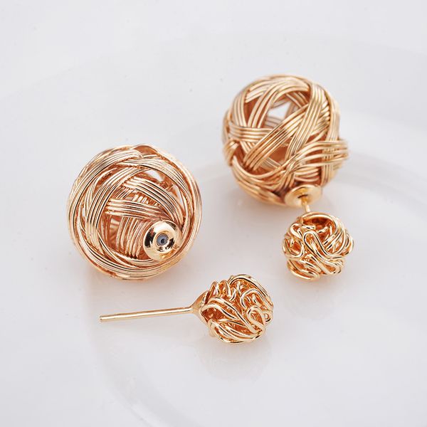 wish selling ear stud metal tangled irregular earrings alloy double-sided wear ear clip, Silver
wish selling ear stud metal tangled irregular earrings alloy double-sided wear ear clip, Silver