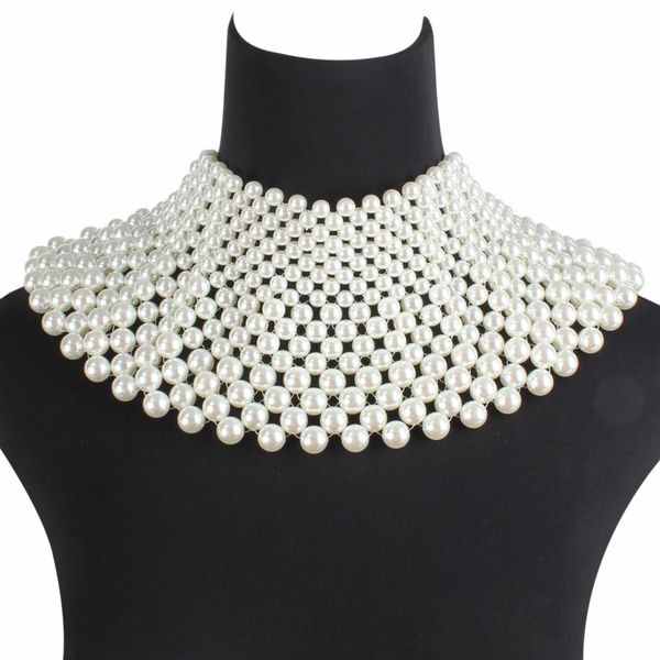 fashion hyperbole multilayer beading chain false collar big choker wide necklace women bohemian ethnic handmade pearl necklaces, Golden;silver
fashion hyperbole multilayer beading chain false collar big choker wide necklace women bohemian ethnic handmade pearl necklaces, Golden;silver