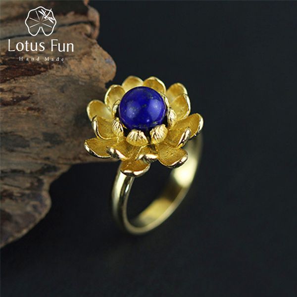 lotus fun real 925 sterling silver natural blue lapiz handmade fine jewelry blooming lotus flower female rings bijoux, Golden;silver
lotus fun real 925 sterling silver natural blue lapiz handmade fine jewelry blooming lotus flower female rings bijoux, Golden;silver