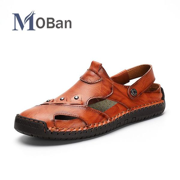 2020 new men genuine leather sandals summer classic men shoes slippers soft sandals roman comfortable walking footwear 47, Black
2020 new men genuine leather sandals summer classic men shoes slippers soft sandals roman comfortable walking footwear 47, Black