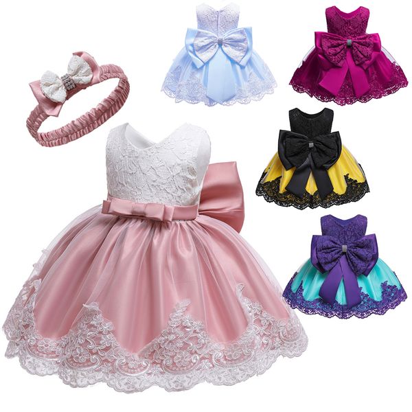 2pcs girl baby cute butterfly-knotted fluffy princess lace dress including hairband
2pcs girl baby cute butterfly-knotted fluffy princess lace dress including hairband